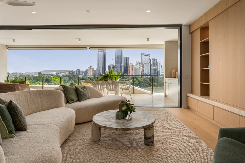 Kangaroo Point 3બેડરૂમ Skye - A Living Canvas of Light, Landscape and Luxury