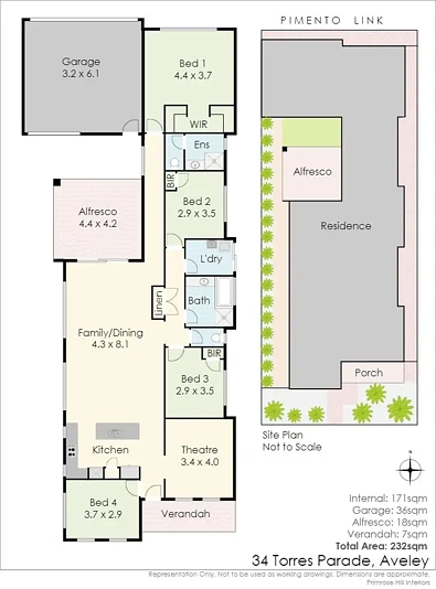 34 Torres Parade, Aveley, WA 6069, 4房, 2浴, House