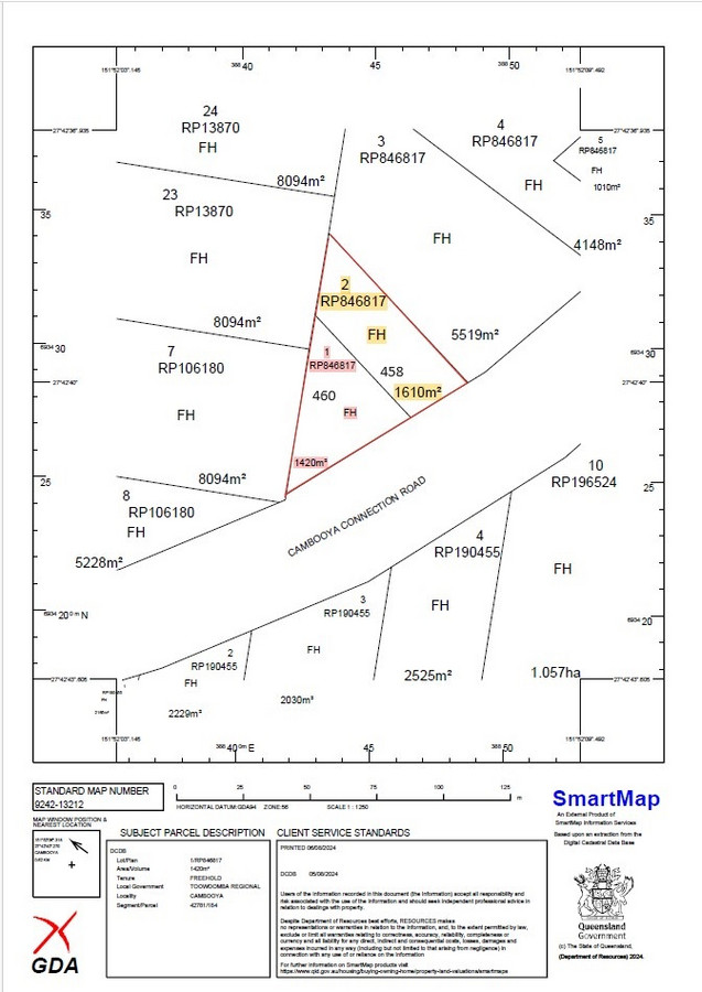 458 CAMBOOYA CONNECTION RD, CAMBOOYA QLD 4358, 0 कमरे, 0 बाथरूम, Section