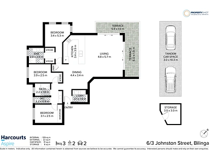 6/3 Johnston Street, Bilinga, Gold Coast, 3 कमरे, 2 बाथरूम, Apartment