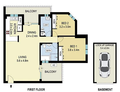24/55-61 Belmont Street, Sutherland, Sutherland Shire, 2 Schlafzimmer, 1 Badezimmer, Apartment