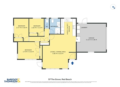 57 The Grove, Red Beach, Rodney, 3 Bedrooms, 1 Bathrooms, House