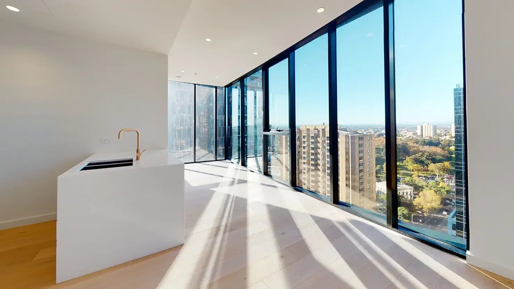 Rare corner location with Carlton Garden view
