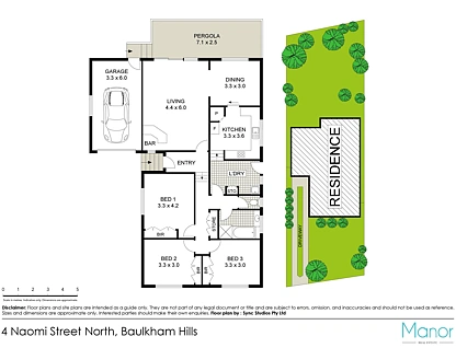 4 Naomi Street North, Baulkham Hills, The Hills, 3 غرف, 1 حمامات, House