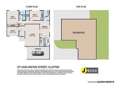 2/1 Harlington Street, Clayton, VIC 3168, 3房, 1浴, House