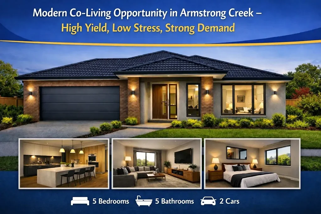 Armstrong Creek 5 Slaapkamer Modern Co‑Living Opportunity in Armstrong Creek – High Yield, Low Stress, Strong Demand