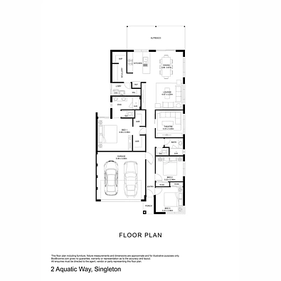 户型图 - 2 Aquatic Way, Singleton, WA 6175