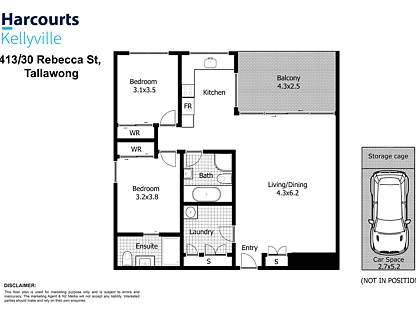 413/30 Rebecca Street, Schofields, Outer Western Sydney, 2 chambres, 2 salles de bain, Apartment