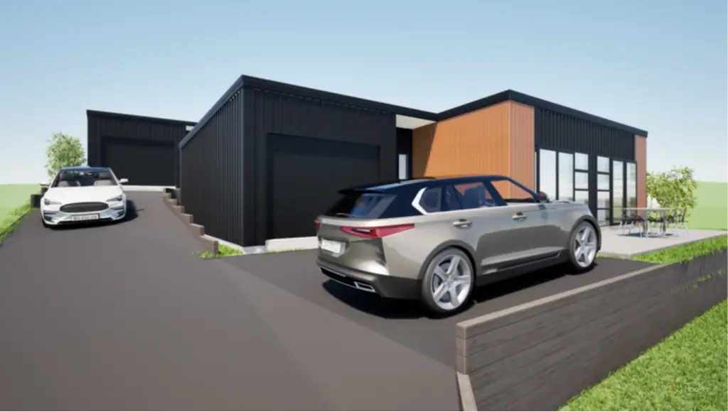 Waimataitai 2Moenga Modern 2-Bed, 1-Bath Home with Garage | House and Land Package