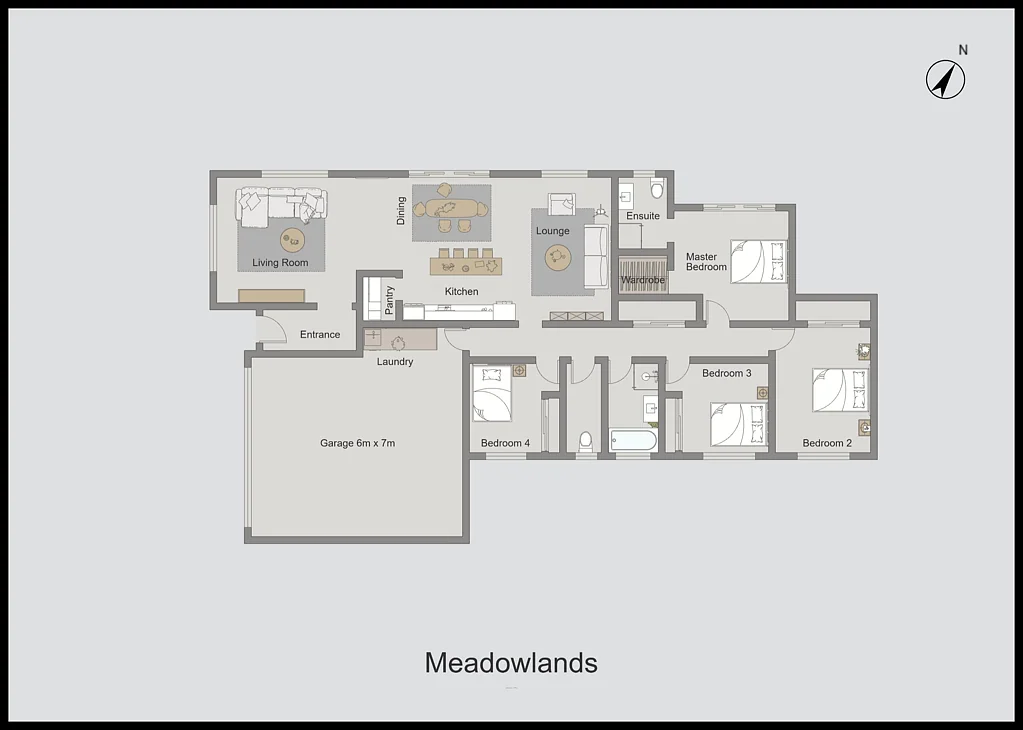 Allenton 4ਬੈੱਡਰੂਮ Meadowlands-house & land package!