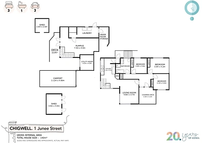 1 Junee Street, Chigwell, TAS 7011, 3 phòng ngủ, 1 phòng tắm, House