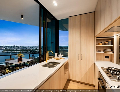 1406/20 Festival Place, Newstead, Brisbane - Inner City Region, 3 Schlafzimmer, 2 Badezimmer, Apartment