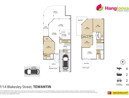 7/14-18 Blakesley Street, Tewantin, Sunshine Coast, 4 غرف, 2 حمامات, Townhouse