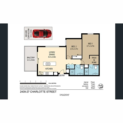 2409/27 Charlotte Street, Chermside, QLD 4032, 2 Bedrooms, 2 Bathrooms, Unit