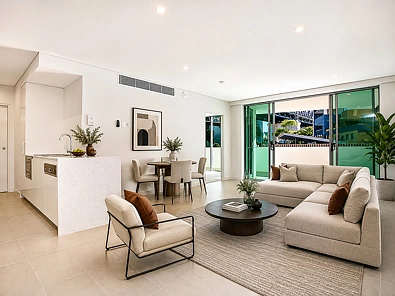 Kangaroo Point 2房 历史保护区 朝北阳台 优质电器 Story Bridge景观 现代厨房 开放式布局 度假村设施 无边泳池 健身房 河滨生活 Sophisticated Riverside Living in Promontory at Yungaba