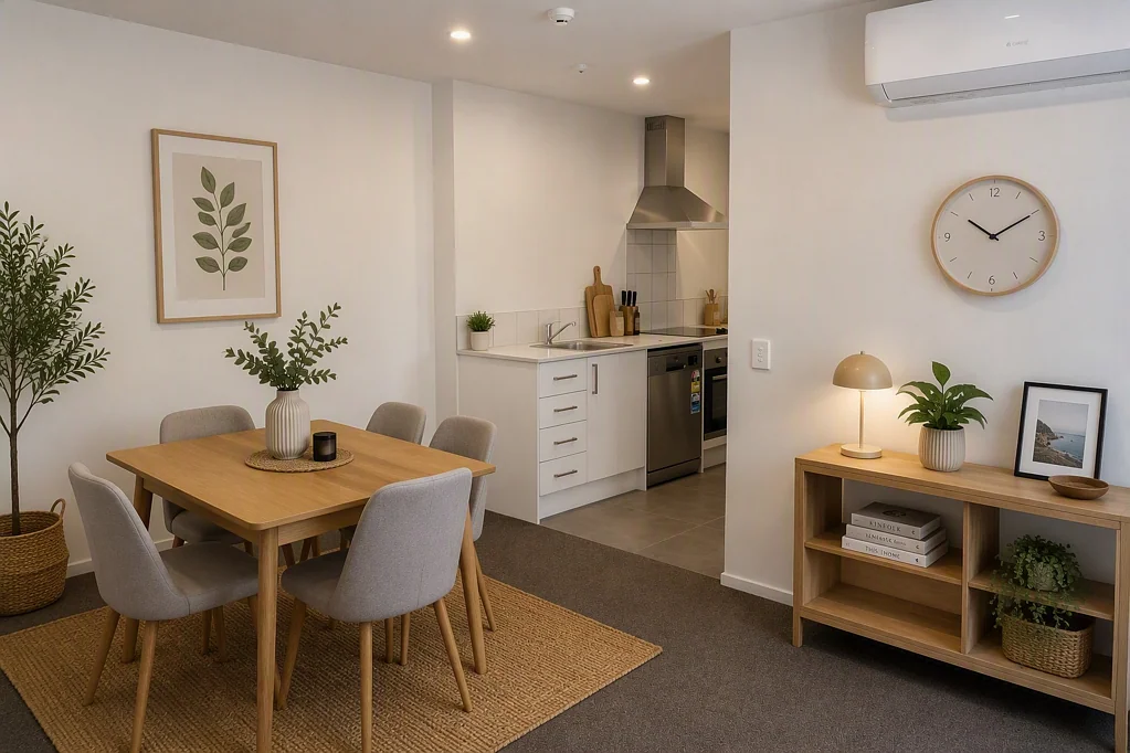 2 Bedroom, 1 Bathroom apartment with carpark is now available for rent.