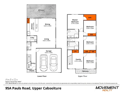 फ्लोर प्लान - 95A Pauls Road, Upper Caboolture, QLD 4510