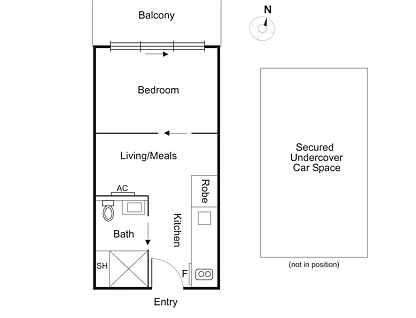 17/589 Glenferrie Road, Hawthorn, Inner East Melbourne, 1 Kuwarto, 1 Banyo, Apartment