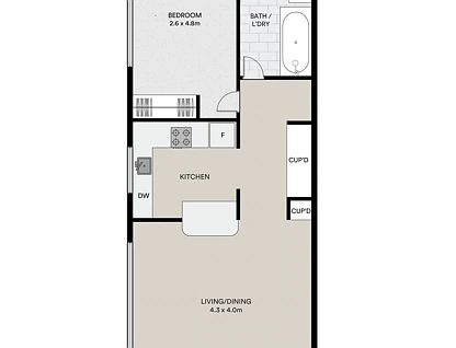 9/23-27 Docker Street, Elwood, Melbourne CBD, 1 Bedrooms, 1 Bathrooms, Apartment