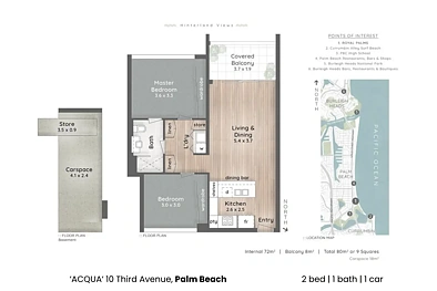 地址保密, Palm Beach, QLD 4221, 2房, 1浴, Apartment