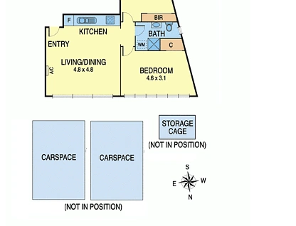 44/8 Wallen Road, Hawthorn, Inner East Melbourne, 2房, 1浴, Apartment
