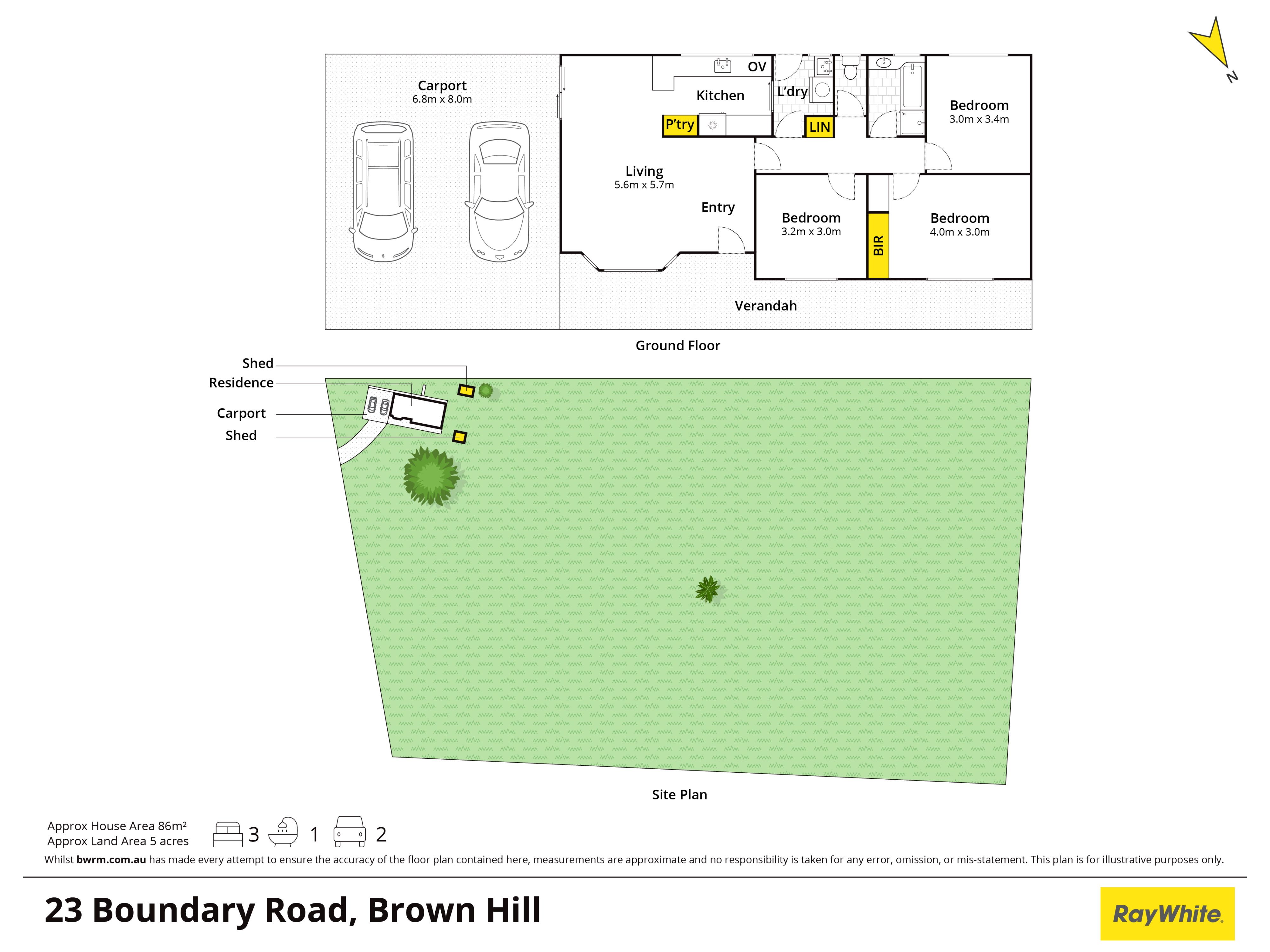 23 BOUNDARY RD, BROWN HILL VIC 3350, 0房, 0浴, House