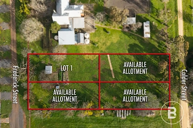 Smeaton FOUR ALLOTMENTS WITH DUAL STREET FRONTAGE IN SMEATON