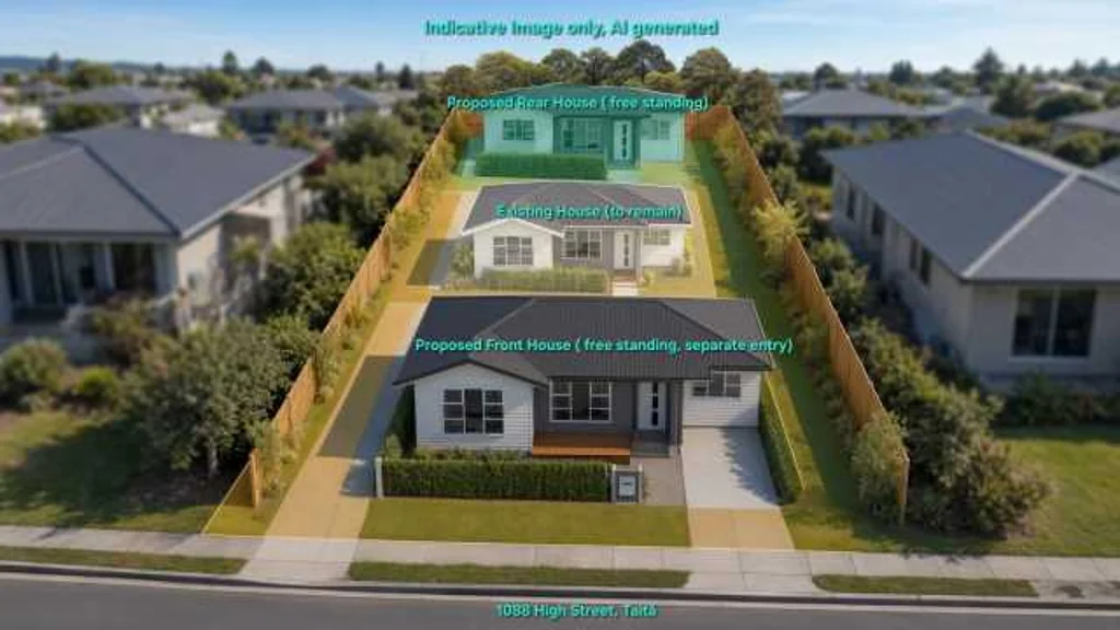 Taita 3 Bedroom 768m² flatland 3 bed + build 2 xtra 3-bed homes