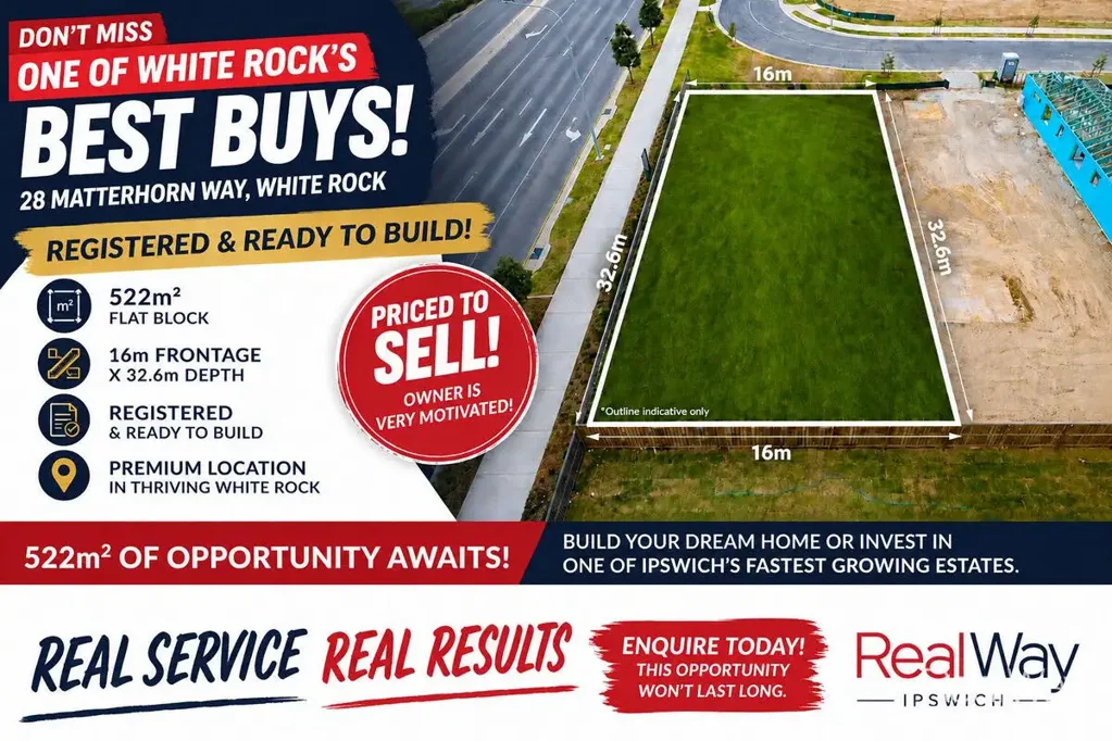 White Rock DON’T MISS ONE OF WHITE ROCK’S BEST BUYS – 522m² REGISTERED & READY TO BUILD