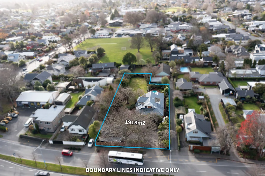Fendalton 4房  Premium Potential: 'As Is, Where Is' on 1,918 sqm
