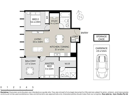 1201H/2 Morton Street, Parramatta, Parramatta (Northwest suburbs), 2房, 2浴, Apartment