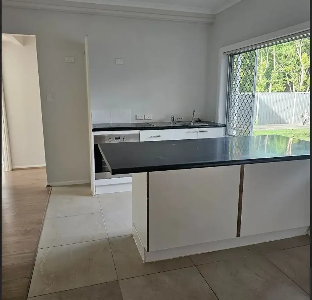 Ground level 2 bed unit with study includes power and water