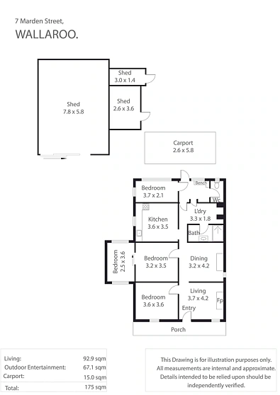 7 Marden Street, Wallaroo, SA 5556, 3 rūma, 1 rūma horoi, House