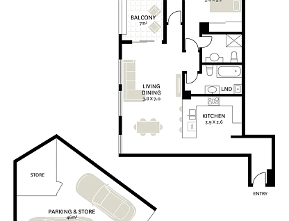 709/172-190 Riley Street, Darlinghurst, Sydney CBD, 2房, 2浴, Apartment