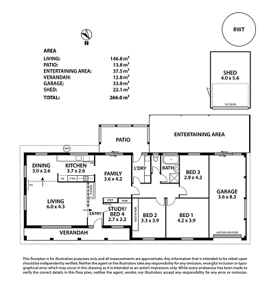 Floor plan - 19 Ohio, Murray Bridge, SA 5253