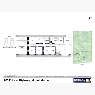 ਮੰਜ਼ਿਲ ਦੀ ਯੋਜਨਾ - 825 Princes Highway, Mount Moriac, VIC 3240