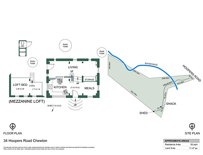 34 Hoopers Road, Chewton, VIC 3451, 1 침실, 1 욕실, House