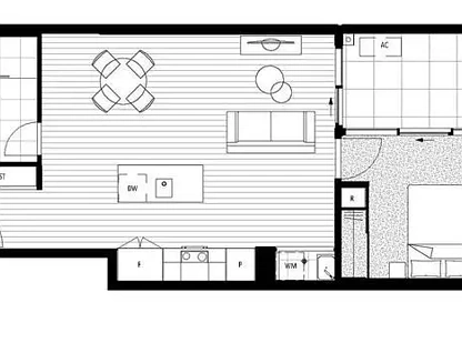 612/81 Cooyong Street, Reid, ACT 2612, 1 રૂમ, 1 બાથરૂમ, Apartment