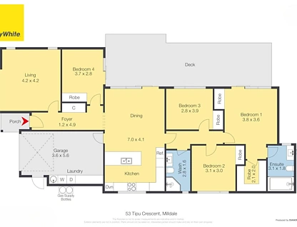 53 Tipu Crescent, Milldale, Rodney, 4部屋, 2バスルーム, House