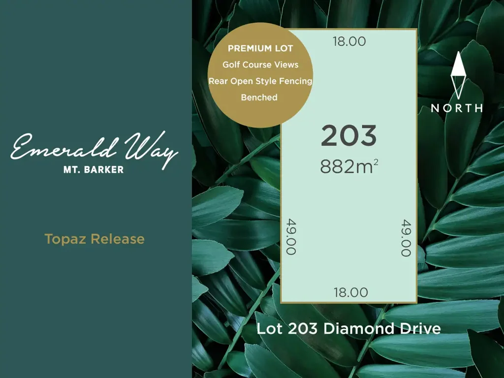 Lot 203 Diamond Drive, Mount Barker, SA 5251