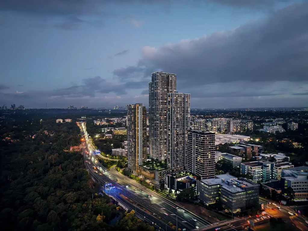Macquarie Park 2房 Meriton精工巨制 60年信誉 39-59层瞰景塔楼 豪华多户型选 270度无遮挡景观 尖端设施齐全 活力零售配套 THE TALLEST TOWERS IN MACQUARIE PARK BOASTING NEVER TO BE BUILT OUT VIEWS