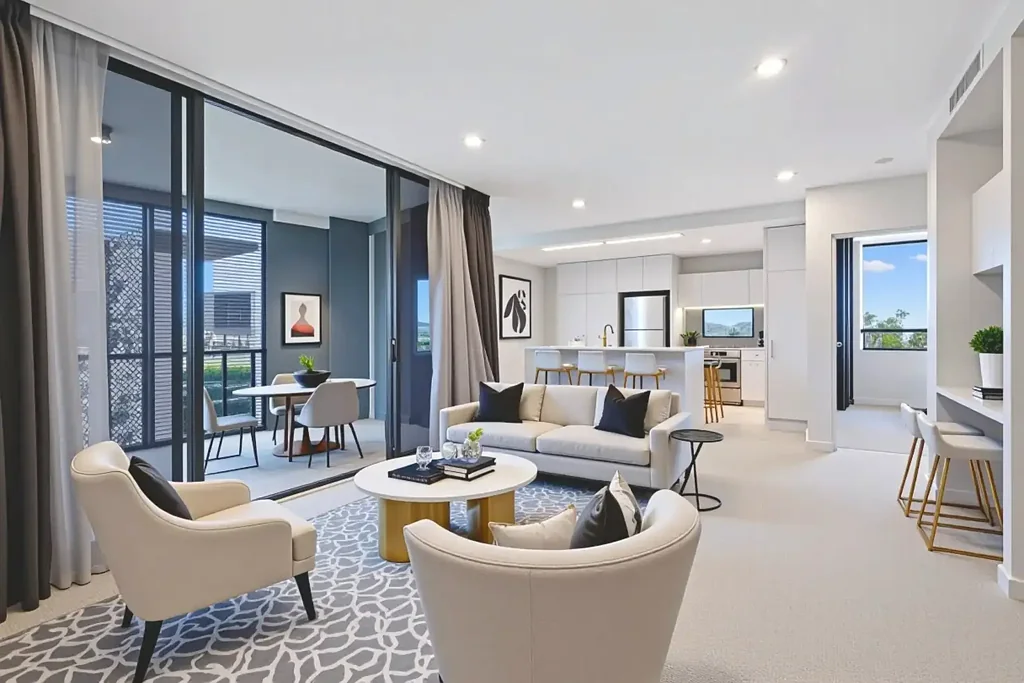 Woolloongabba 2 Bedroom Lexington Living: Pool, Views, and Urban Chic