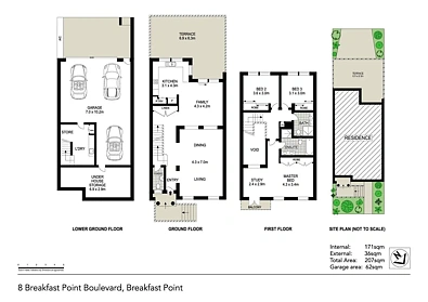 8 Breakfast Point Boulevard, Breakfast Point, NSW 2137, 3 phòng ngủ, 3 phòng tắm, Townhouse