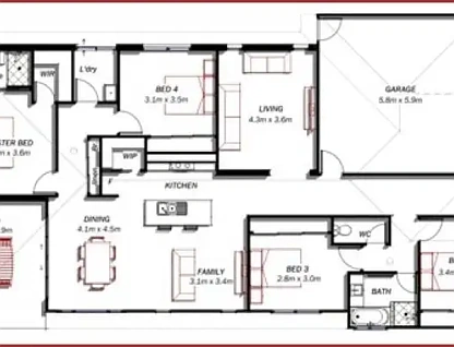 ਪਤਾ ਗੁਪਤ, Flagstone, QLD 4280, 4 ਕਮਰੇ, 2 ਬਾਥਰੂਮ, House