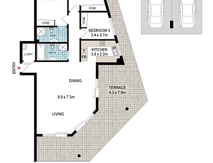 423/62-74 Beamish Street, Campsie, South Western Suburbs, 3 침실, 2 욕실, Apartment