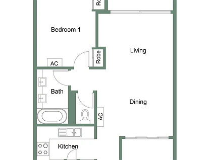 711/12 Gregory Street, Westcourt, Cairns, 1 ห้องนอน, 1 ห้องน้ำ, Apartment