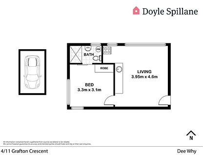 4/11 Grafton Crescent, Dee Why, Northern Beaches, 1 ਕਮਰੇ, 1 ਬਾਥਰੂਮ, Apartment