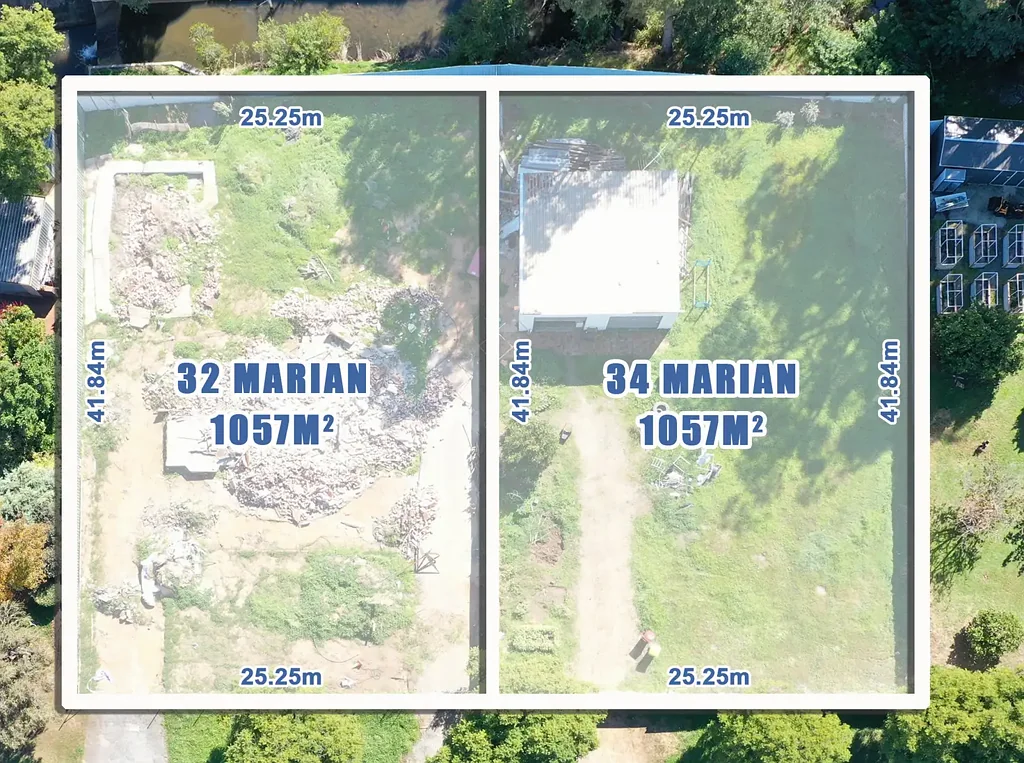 Armadale  32 & 34 Marian Ave – 2 Contiguous Development Sites