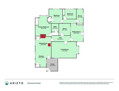 16 Denmark Street, Temuka, Canterbury, 4房, 1浴, 独立屋