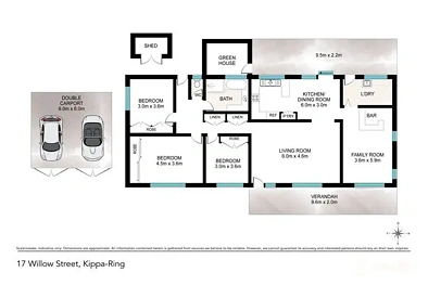 户型图 - 17 Willow Street, Kippa-Ring, QLD 4021